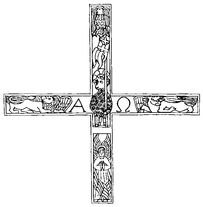Line Drawing of the Holy Redeemer Cross